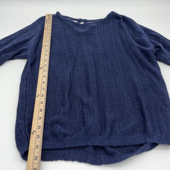 CHICOS Womens Knit Shirt Size 1 / US M Knit Crossback Pullover Top 3/4 Sleeve - Picture 6 of 7